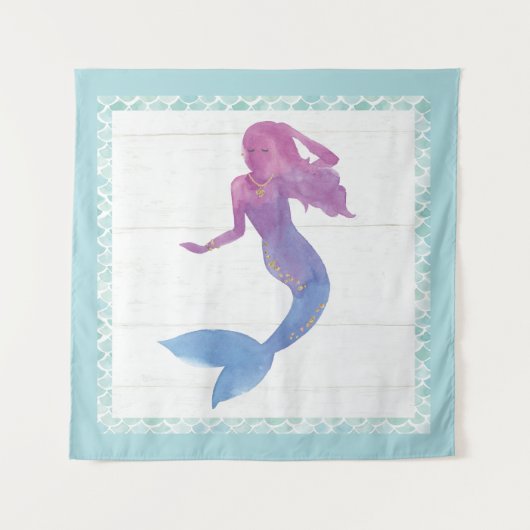 人魚の友人III タペストリー (正面(横))