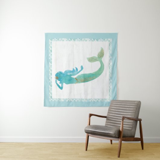 人魚の友人IV タペストリー (インサイチュ)