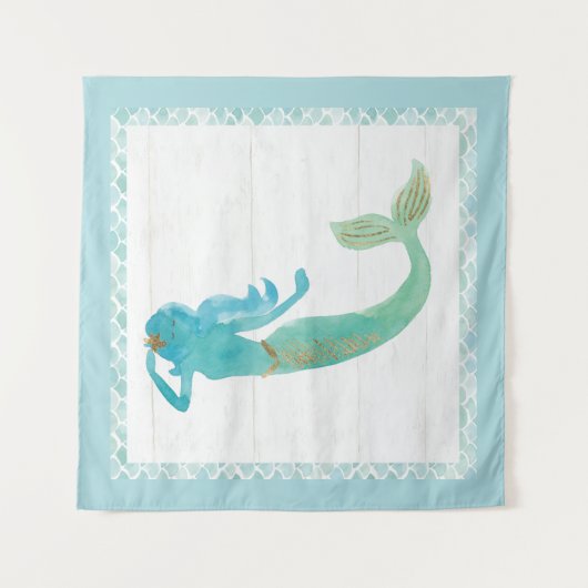 人魚の友人IV タペストリー (正面)