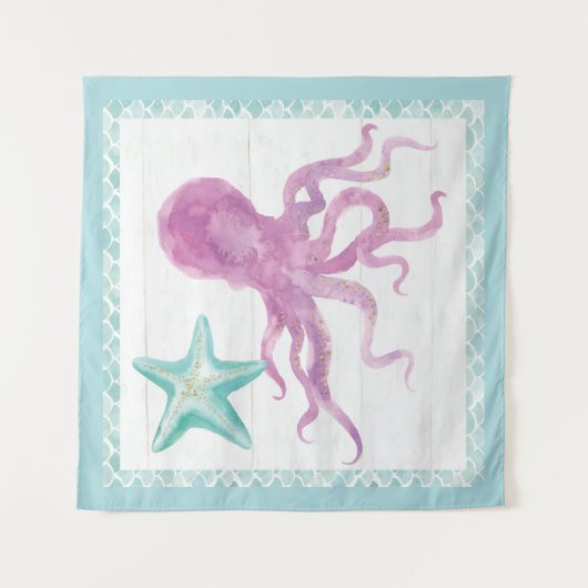 人魚の友人V タペストリー (正面)