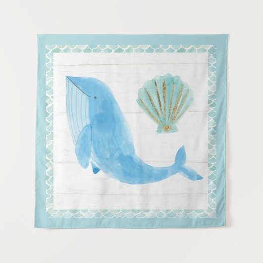 人魚の友人VII タペストリー (正面(横))