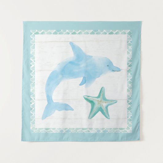 人魚の友人VIII タペストリー (正面(横))