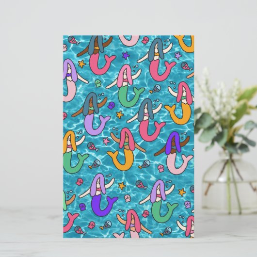 人魚の友達 便箋 (スタンド正面)