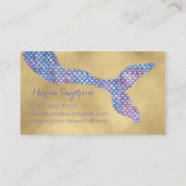 人魚の名刺青の巻き付き続きの玉 名刺 (裏面)