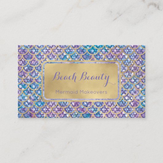 人魚の名刺青の巻き付き続きの玉 名刺 (正面)