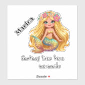 人魚の名前ステッカーセット シール (シート)