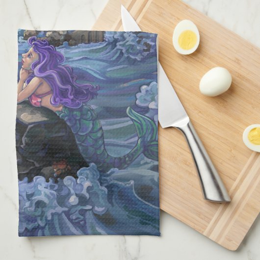 人魚の城 キッチンタオル (四つ折り)
