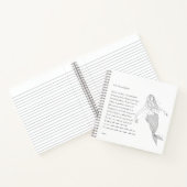 人魚の夢の中で詩を書いた人魚の手帳 ノートブック (内部)