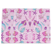 人魚の大きいギフトバッグ ラージペーパーバッグ (正面)