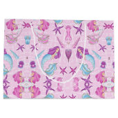 人魚の大きいギフトバッグ ラージペーパーバッグ (裏面)