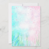 人魚の女の子の招待状 招待状 (裏面)