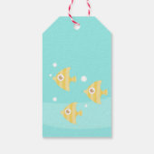 人魚の女の子の誕生日パーティーのギフトタグ ギフトタグ (裏面)