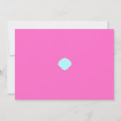 人魚の女の子の誕生日 ミニマリスト モダン 写真 招待状 (裏面)