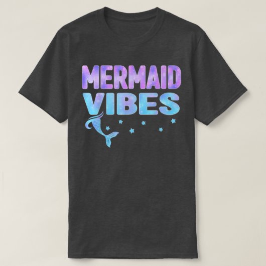 人魚の女性の夏休み分隊の女の子に~する Tシャツ (デザイン正面)