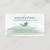 人魚の女装エンターテイナー 名刺 (裏面)