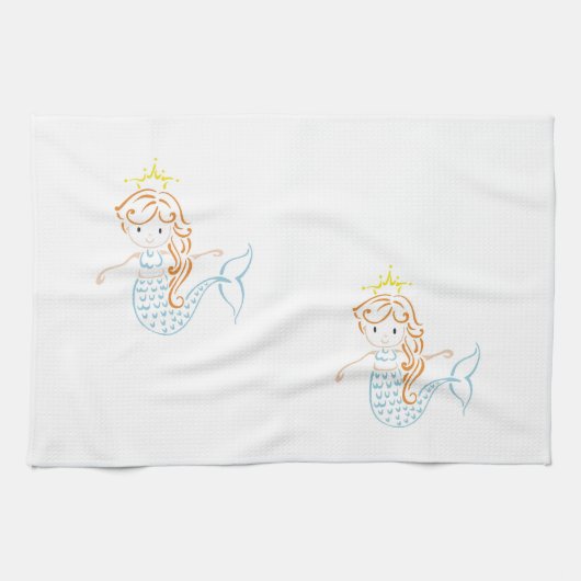 人魚の妖精 キッチンタオル (横)