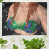 人魚の妖精 キッチンタオル (折り畳み)