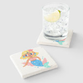 人魚の妖精 ストーンコースター (横)