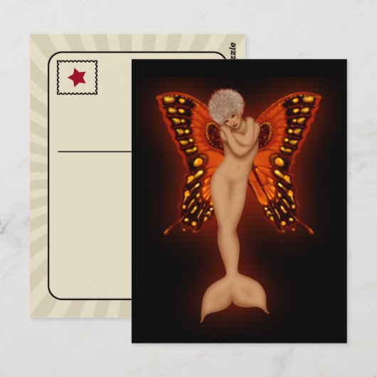 人魚の妖精 ポストカード (正面/裏面)