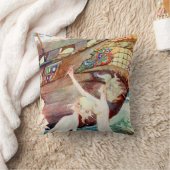 人魚の姉妹および船 クッション (ブランケット)