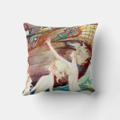 人魚の姉妹および船 クッション (裏面)