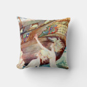 人魚の姉妹および船 クッション (正面)