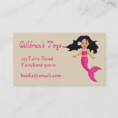 人魚の子どもたちがオンラインのおもちゃや本のビジネス 名刺 (正面)