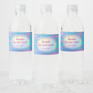 人魚の子供の誕生日 ペットボトルラベル