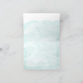 人魚の季節 - 海の波とシーグラス サンキューカード (内部)