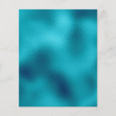 人魚の宝物 ゴールドのコンフェッティ プールパーティー お誕生日おめでとう 招待状 (裏面)