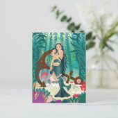 人魚の家族はがき ポストカード (スタンド正面)
