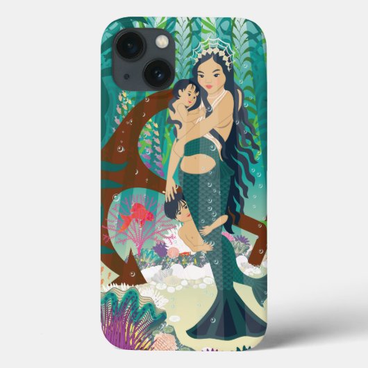 人魚の家族 Case-Mate iPhoneケース (裏面)