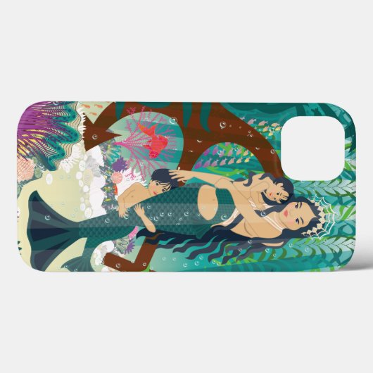 人魚の家族 Case-Mate iPhoneケース (裏面 (横))