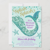 人魚の寝返り誕生日パーティー 招待状 (正面)