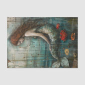 人魚の小さなデコパージュ 薄葉紙 (正面)