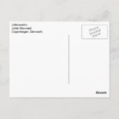 人魚の小さな像コペンハーゲン・デンマーク ポストカード (裏面)