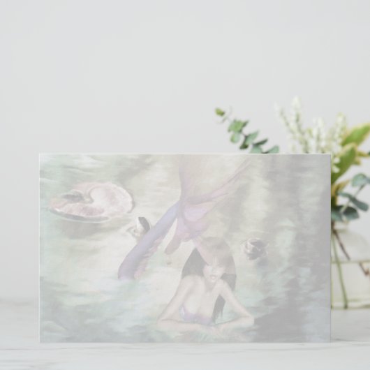 人魚の小さな文房具 便箋 (スタンド正面)