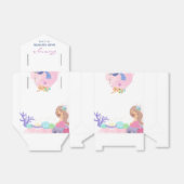 人魚の小さな赤ちゃんシャワーお願いボックス フェイバーボックス (折り畳みなし)