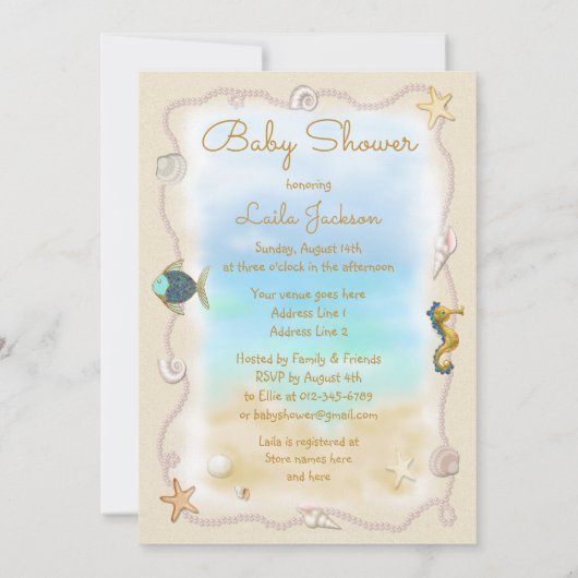 人魚の小娘が行く途中だ! 招待状 (裏面)