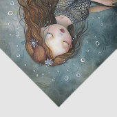 人魚の少女のデコパージュティッシュペーパー 薄葉紙 (詳細)