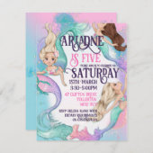 人魚の少女の招待状 招待状 (正面/裏面)