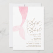 人魚の少女の誕生日パーティー 招待状 (正面)