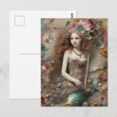 人魚の少女 ポストカード (正面/裏面)