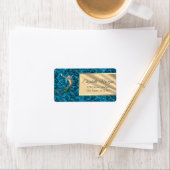 人魚の尻尾にかわいい人魚はかりで測 ラベル (インサイチュ)