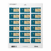 人魚の尻尾にかわいい人魚はかりで測 ラベル (フルシート)