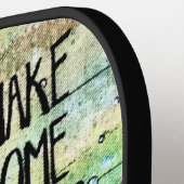 人魚の尾で波を作る ピックルボールラケット (左詳細)