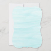 人魚の尾の下の海の誕生日招待状 招待状 (裏面)