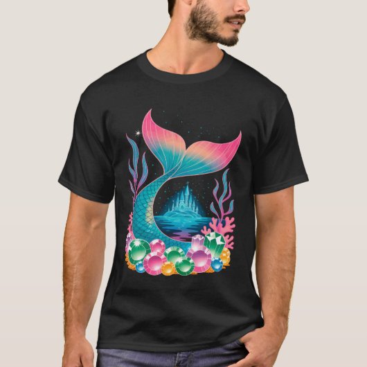 人魚の尾の城 Tシャツ (正面)