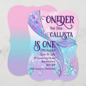 人魚の尾の招待状 招待状 (正面/裏面)