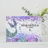 *~* 人魚の尾の虹の誕生日パーティー 招待状 (スタンド正面)